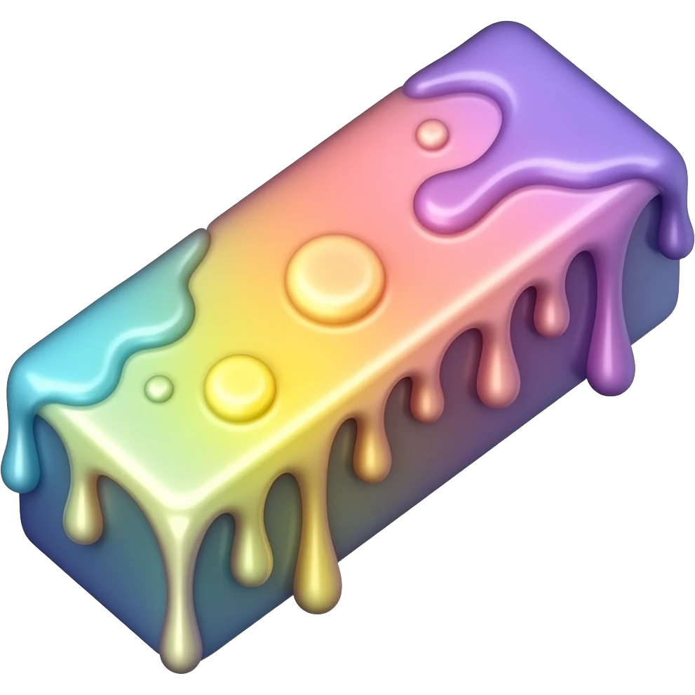 Simple colorful smelted magic bar emoji