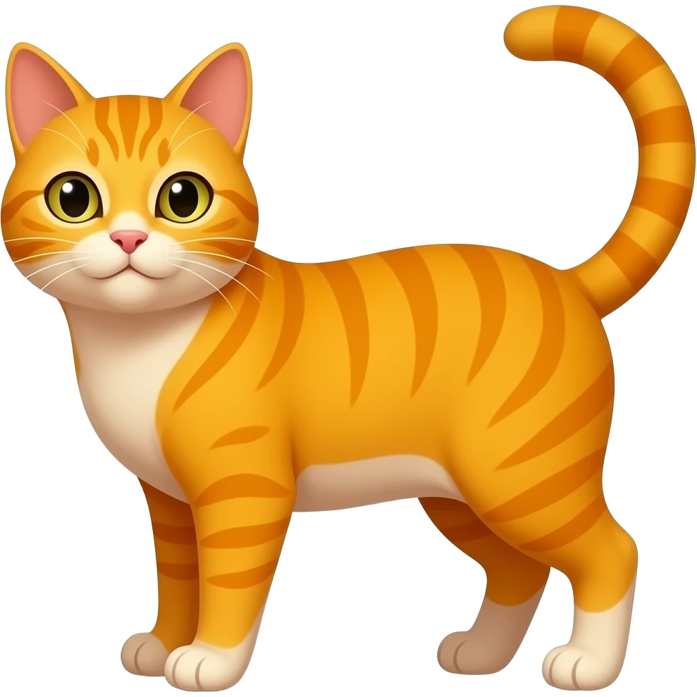 Orange emojicat emoji