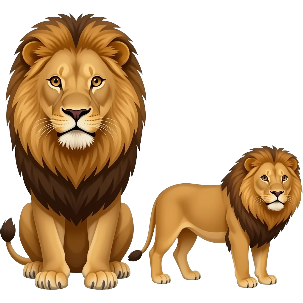 african lion vs asiatic lion african lion is taller and asiatic lion is smaller and has got short mane emoji