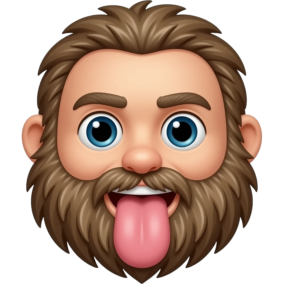 Hairy penis emoji