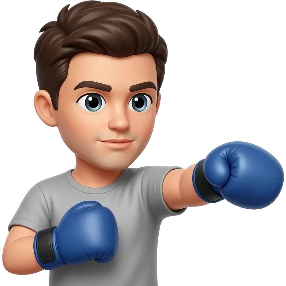 Crate a box ing fighting stance emoji emoji