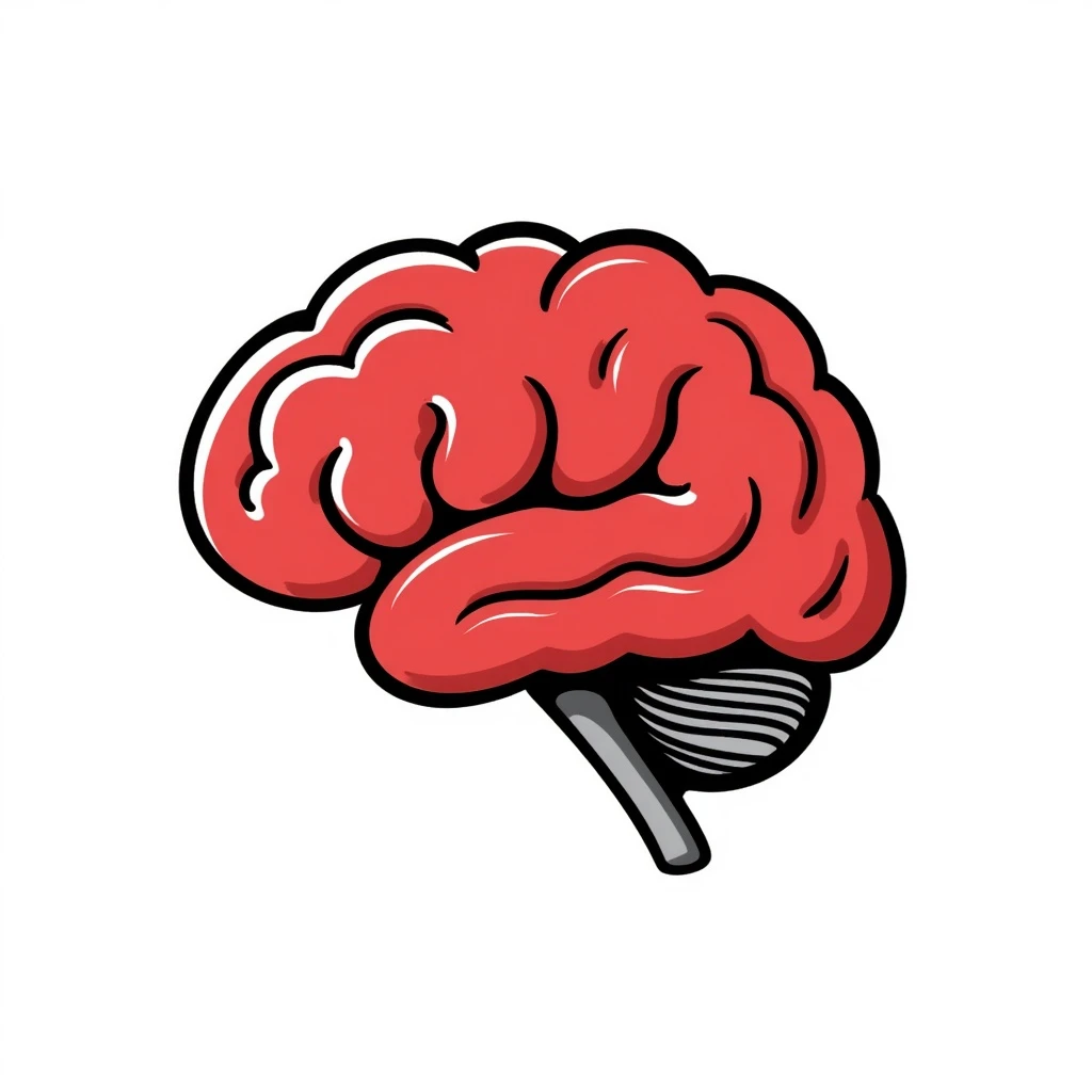 red brain emoji