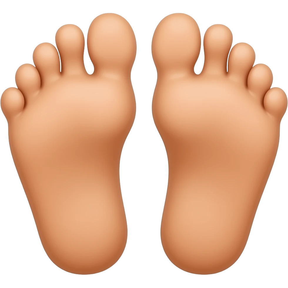 Donald trumps feet with toenails emoji