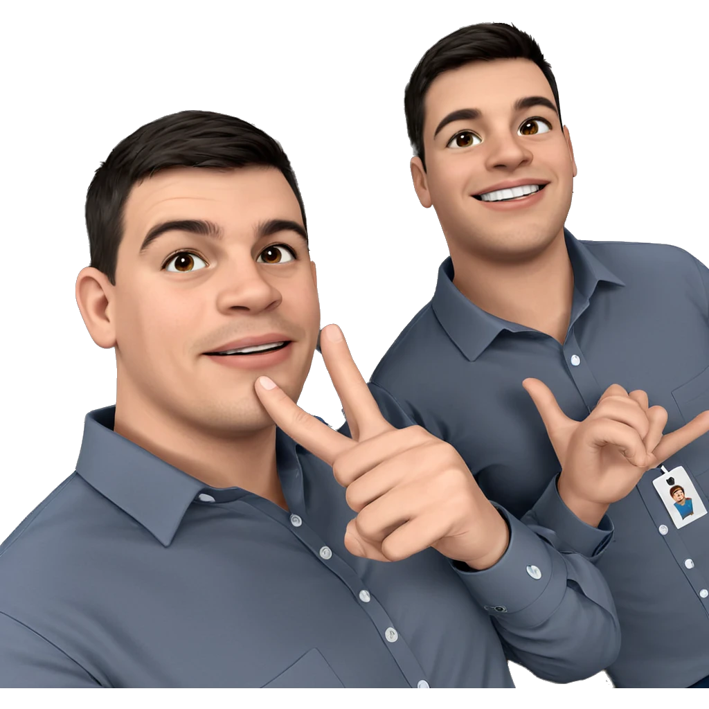 smiling boys in collared shirts emoji