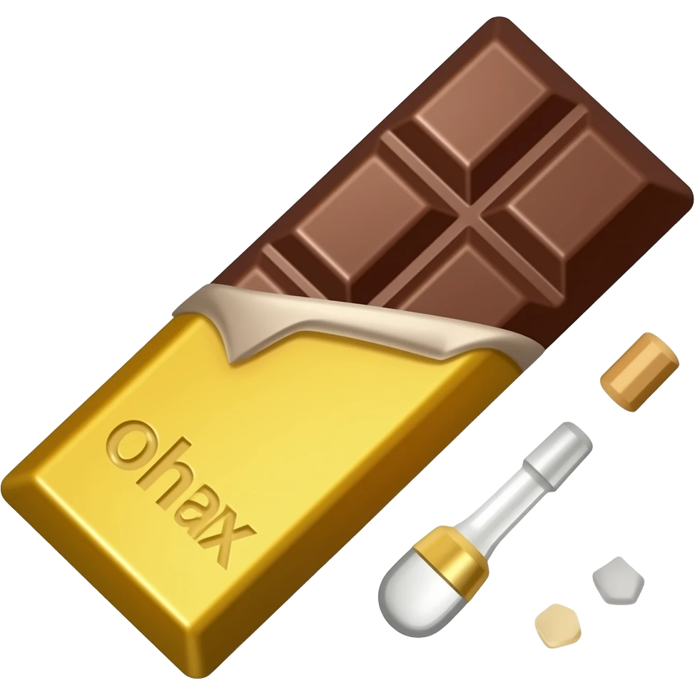 Gold Chocolate Bar emoji