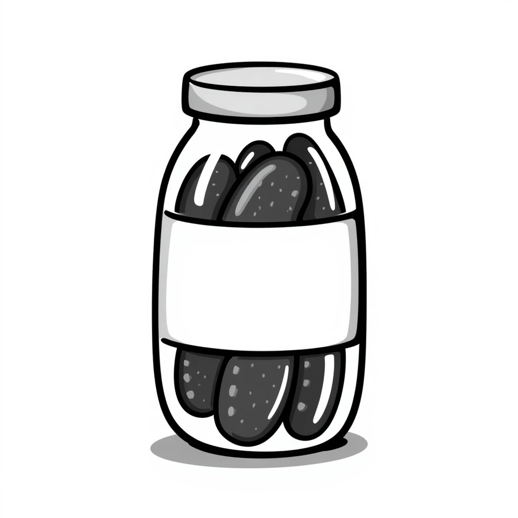 a jar of pickles emoji