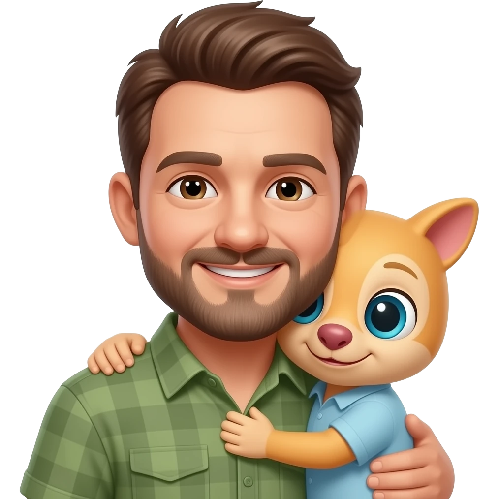 Daddy and Twink cuddling emoji