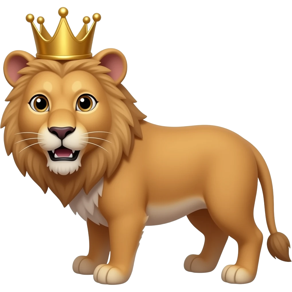 animal with crown emoji