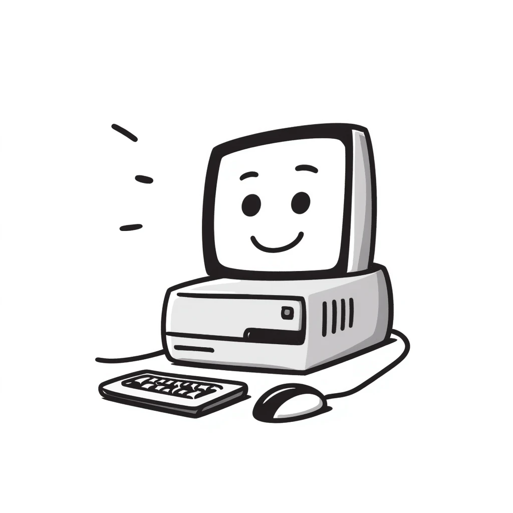 old Macintosh computer emoji