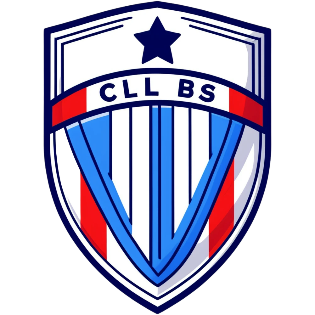 FC Barcelona logo, shield with blue and red stripes, football club emblem emoji