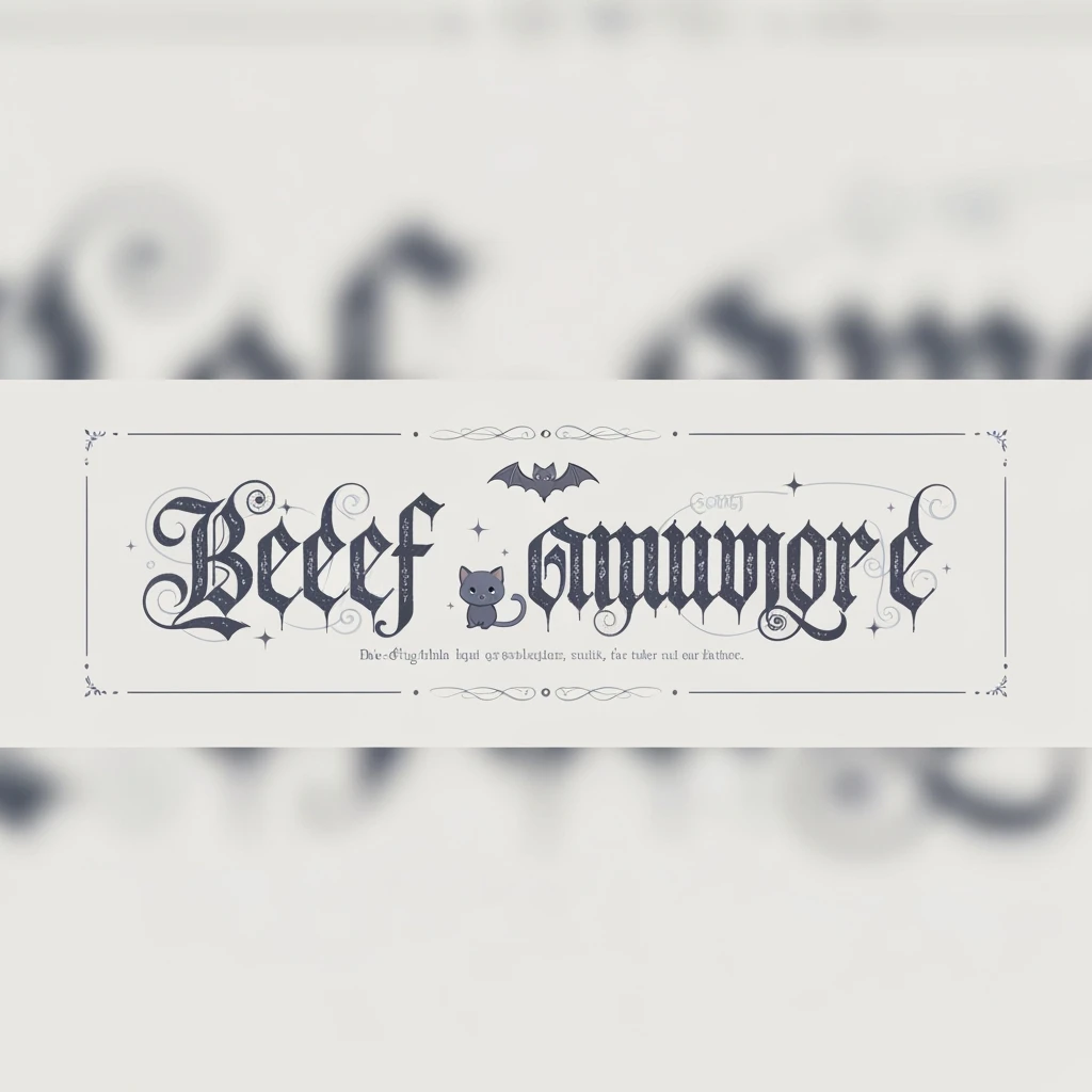 goth banner, cute, expressive, minimal, variation 2 emoji