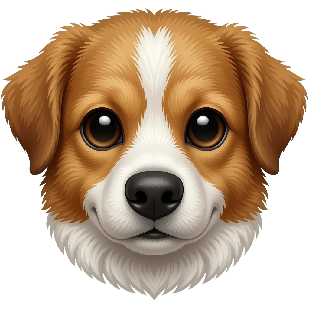 close-up of a dog's fur emoji