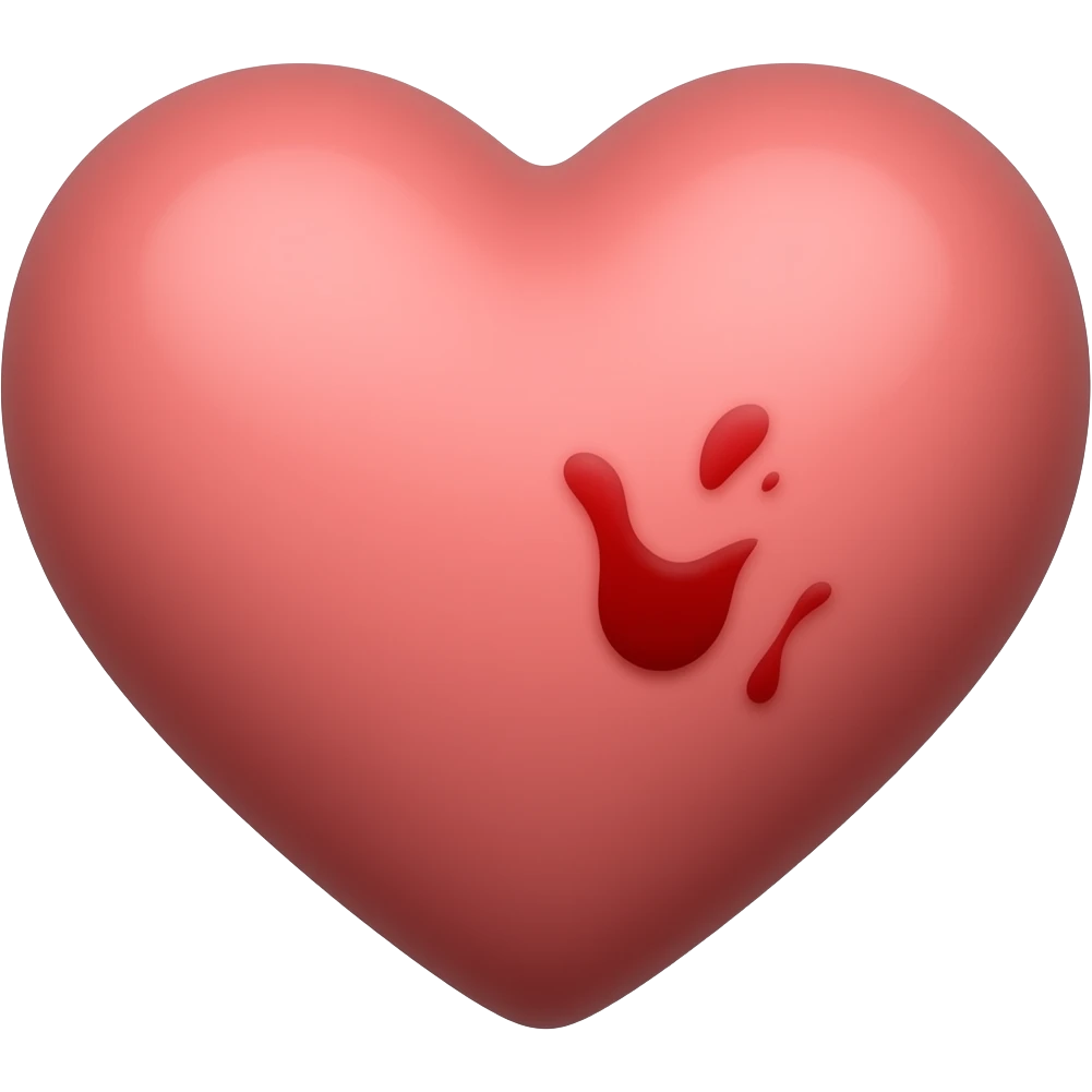Bruise heart emoji