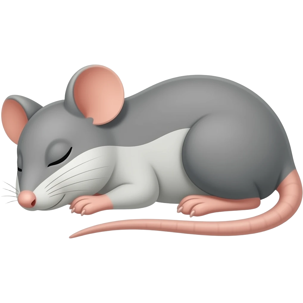 Rat sleeping emoji