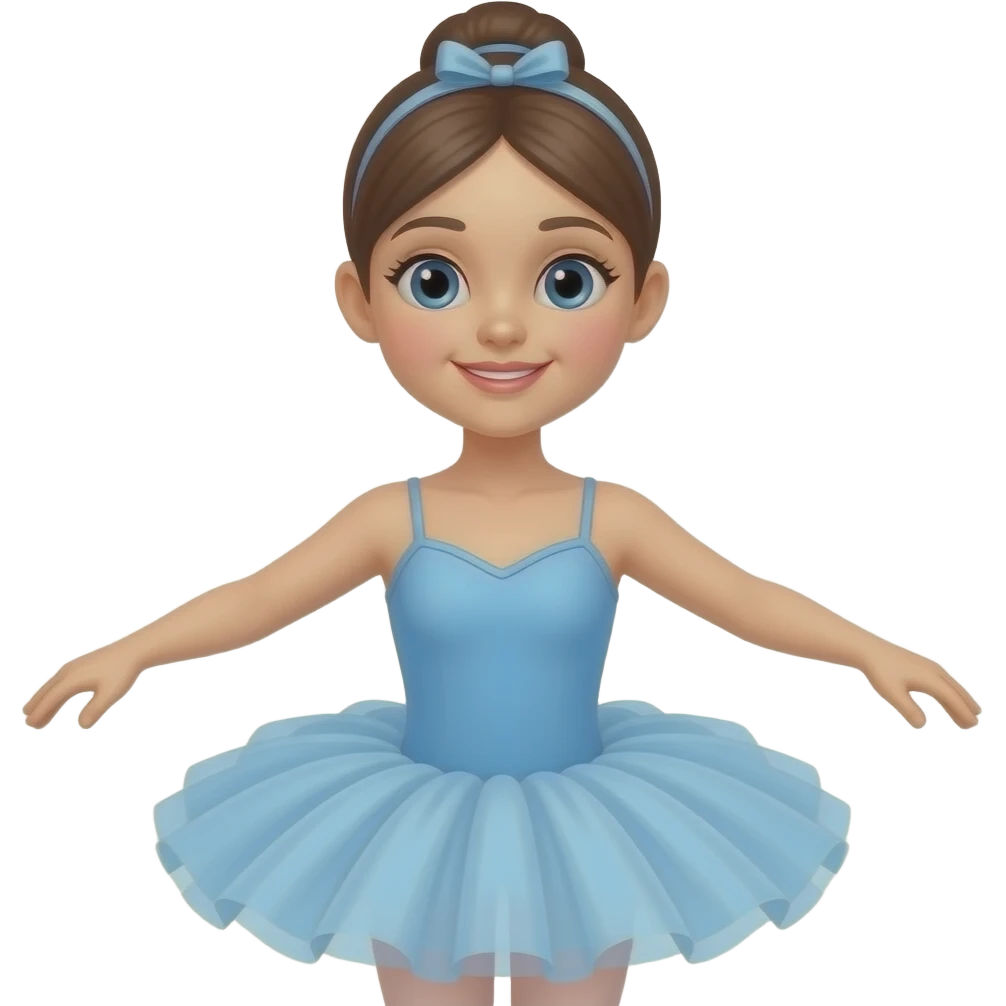 Ballerina Baby blue emoji