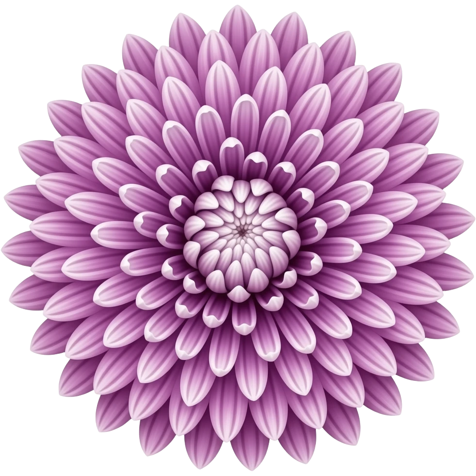 Mauve japanese spider chrysanthemum emoji