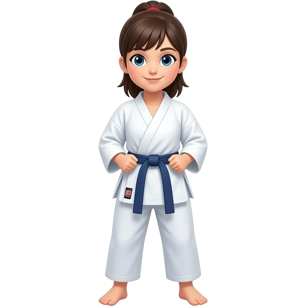 karate girl emoji