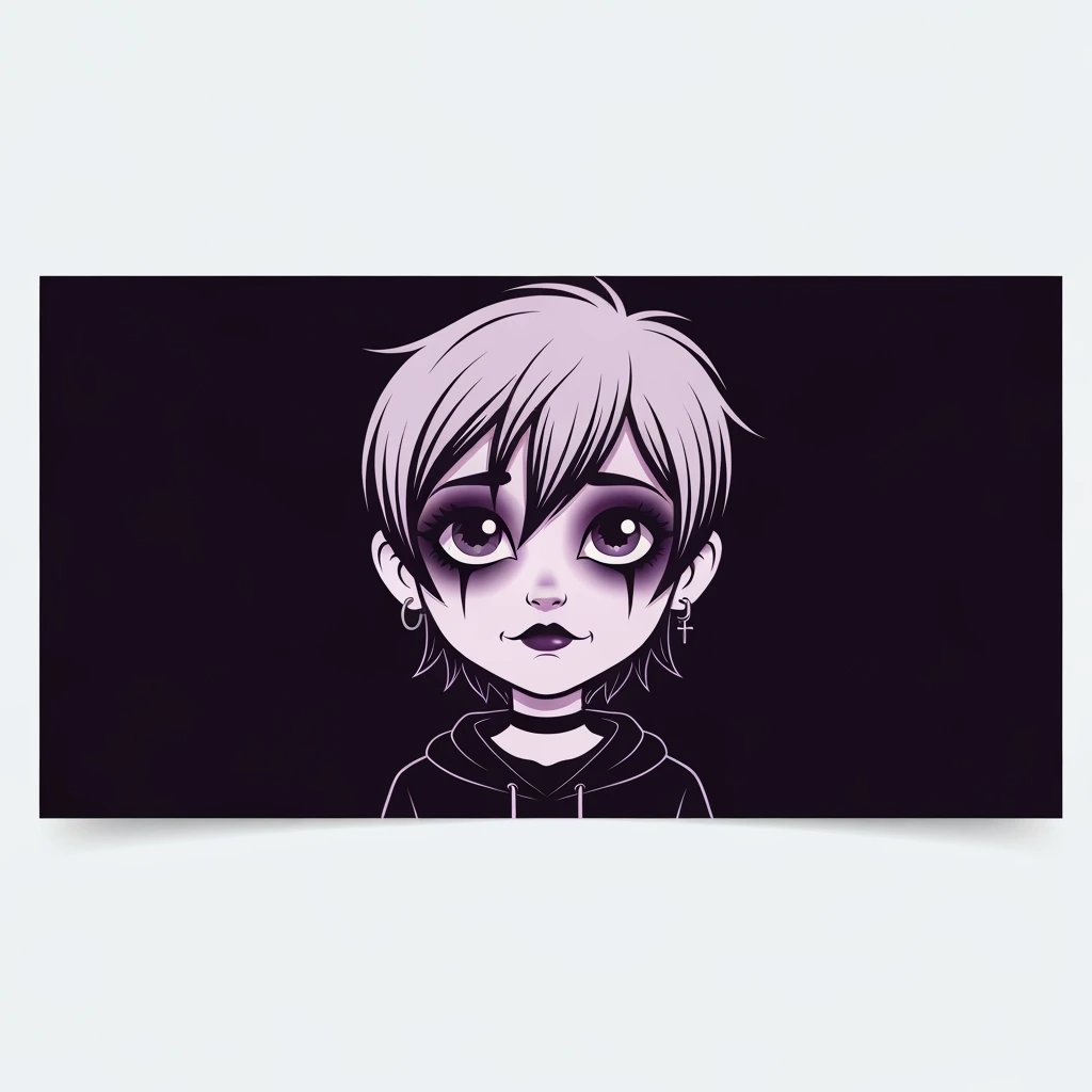 emo banner, cute, expressive, minimal, variation 2 emoji