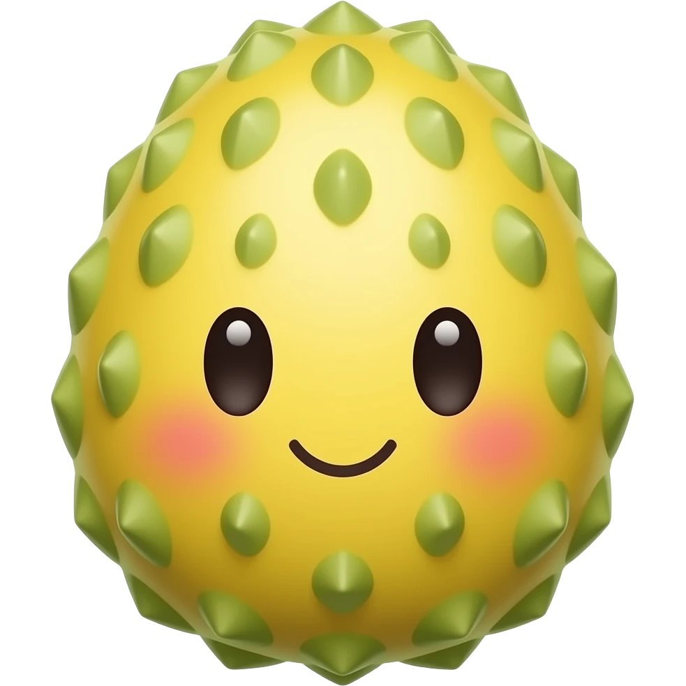 Kawaii fruta de huevo emoji