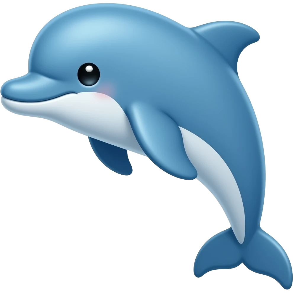 a cute dolphin blue emoji