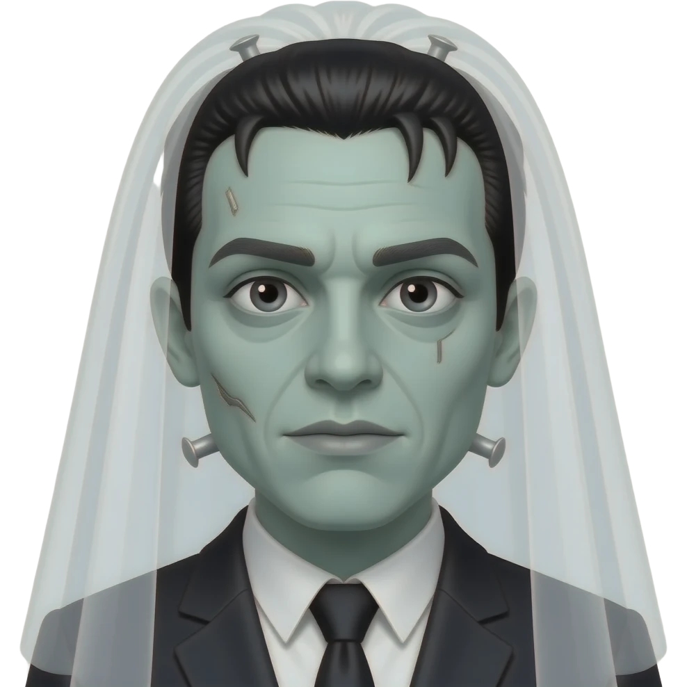 pretty bride of frankenstein emoji