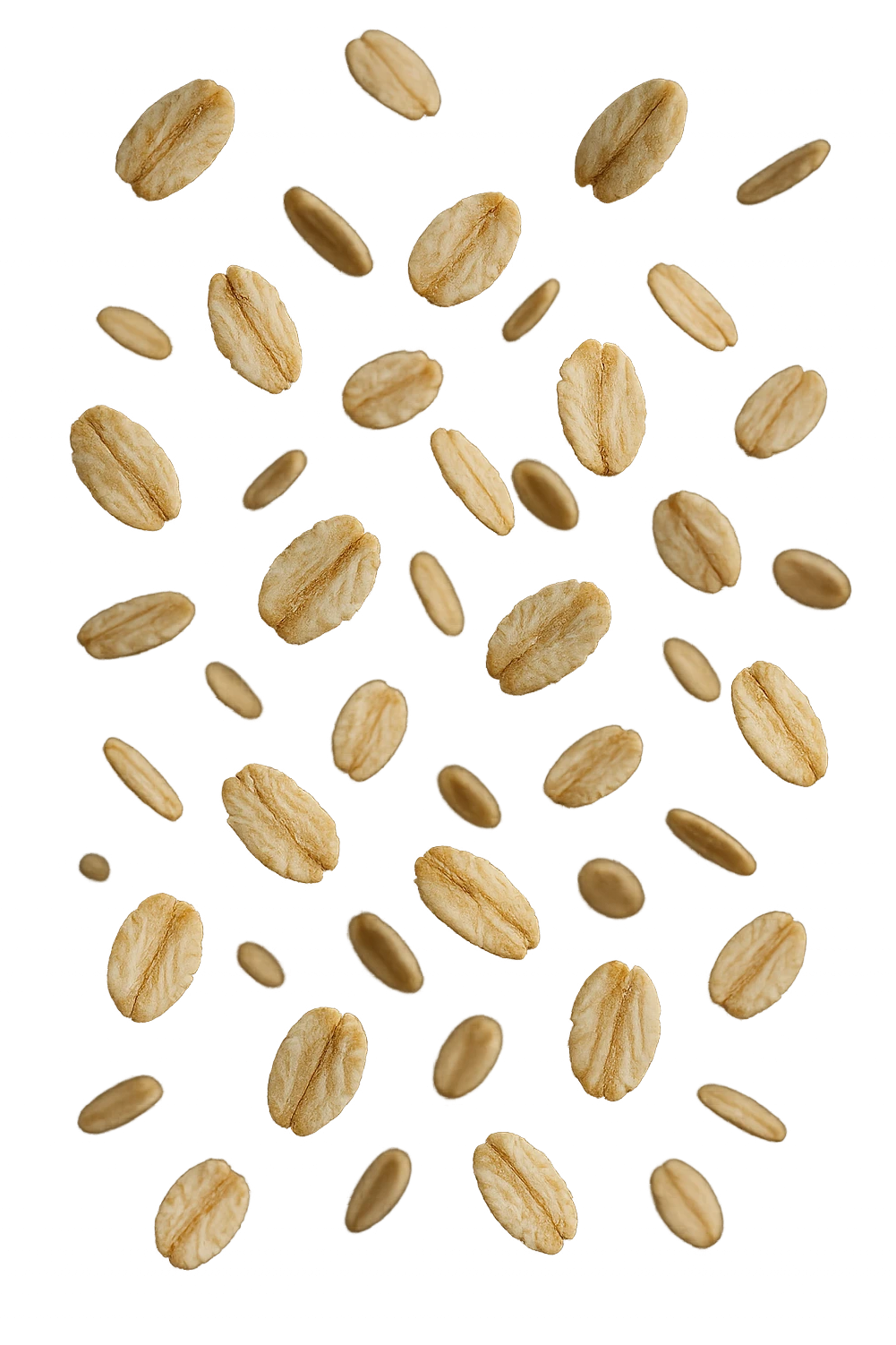 fiocchi di avena fluttuano in aria, iperrealistici 4k emoji