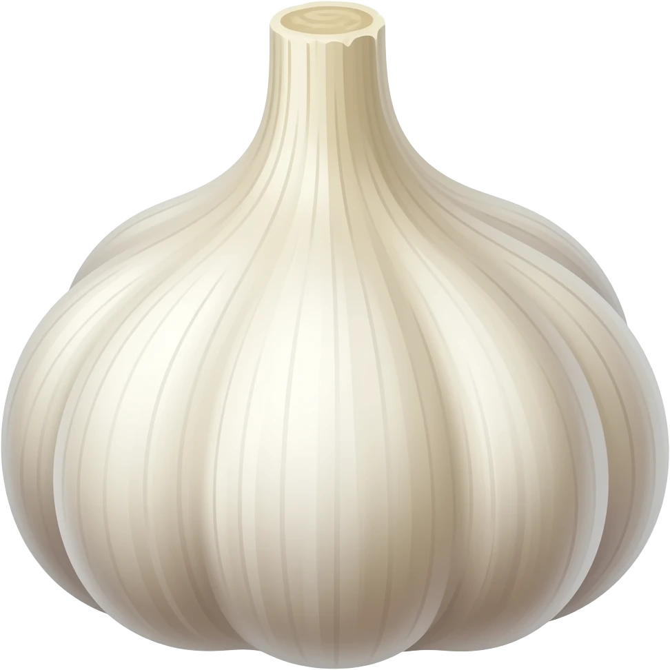 Garlic shining emoji