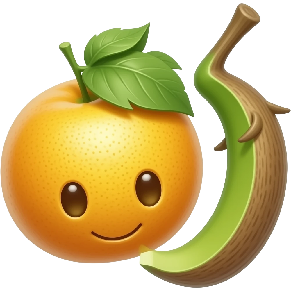 Make me a fruit the as a abilility to Dodge anything an turns toa animal and make me super Stretch emoji
