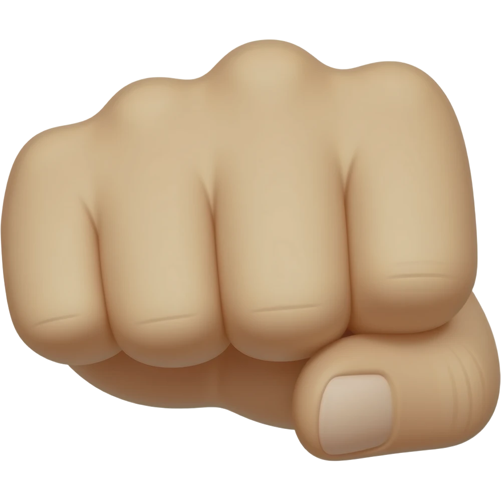 puños apilándose uno sobre otro emoji