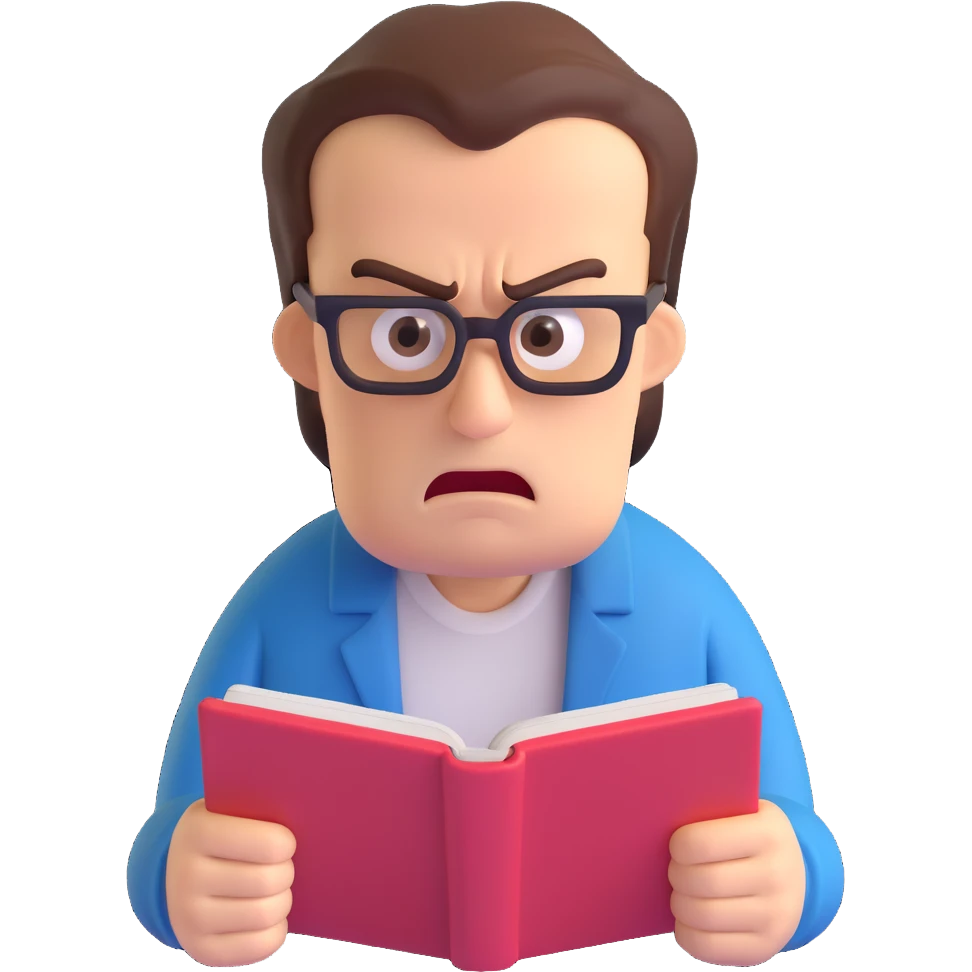 angry man reading emoji