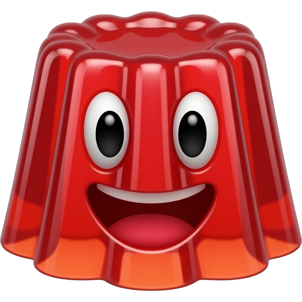 Jello man made of jelly emoji