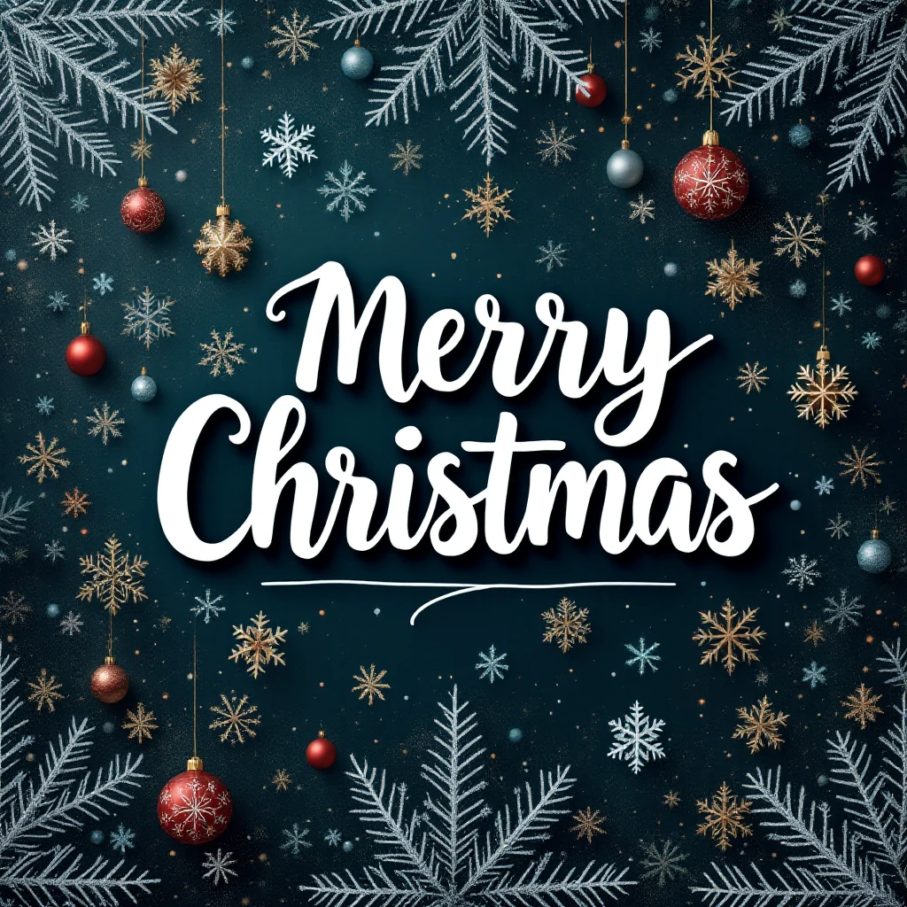 Merry christmas text, remove background emoji