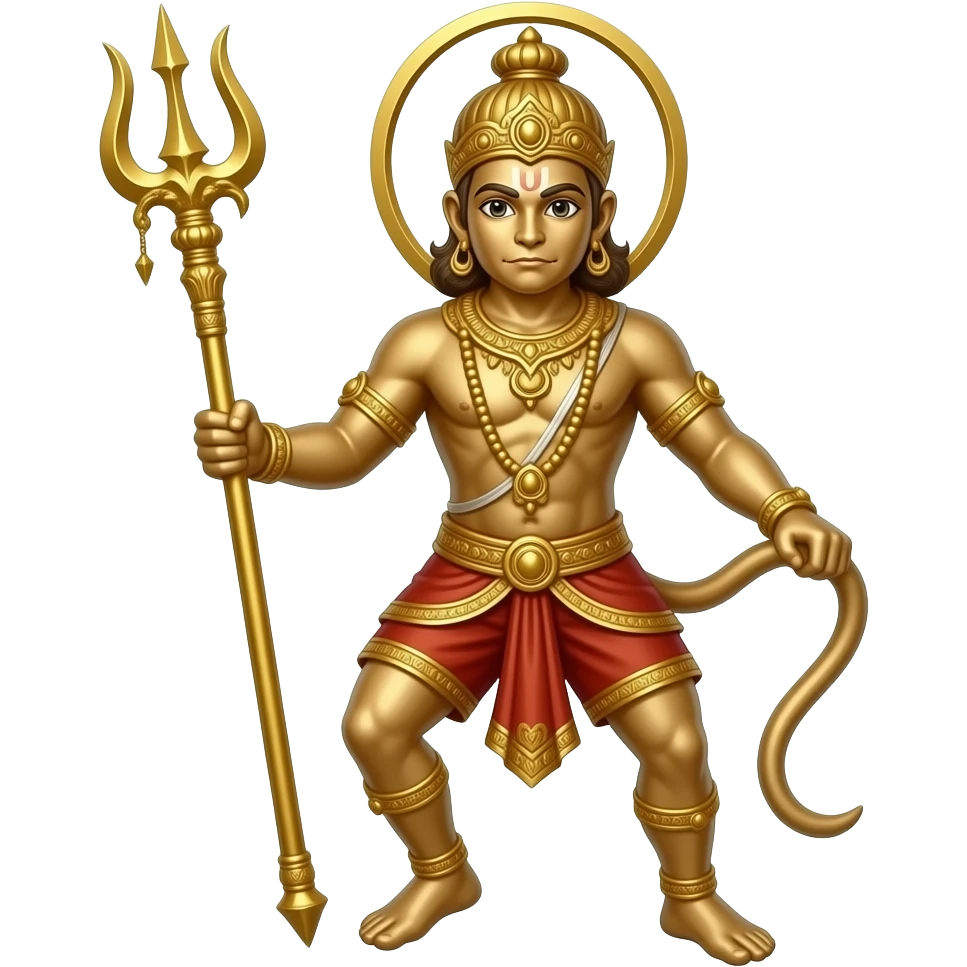 Brass Hanuman gada murti” emoji