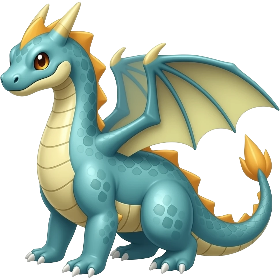 Shiny Seviper-Dragonair-Dratini-hybrid, full body, 4 legs emoji