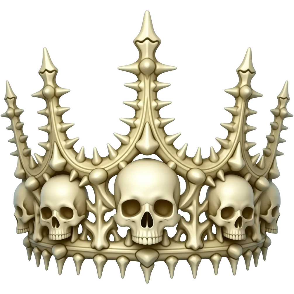 Skeleton crown emoji