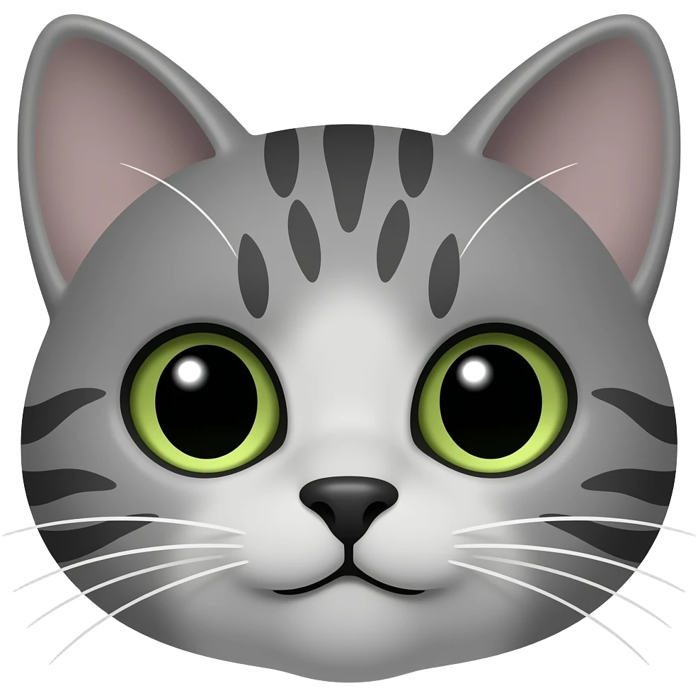 Grey cat ears emoji