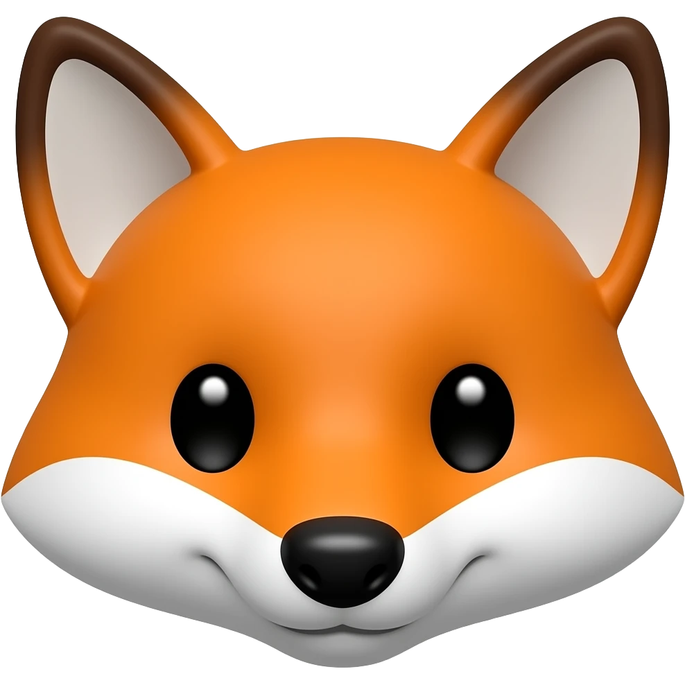 face of fox emoji