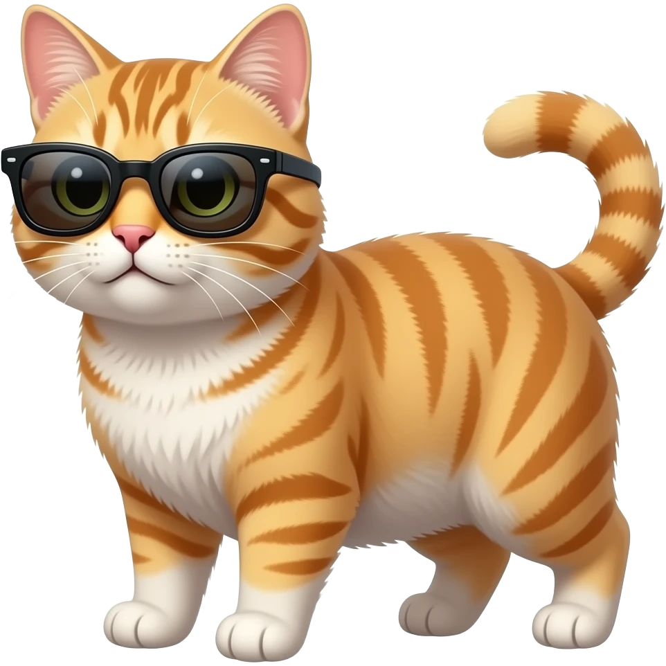 Cat wearing sunglasses emoji