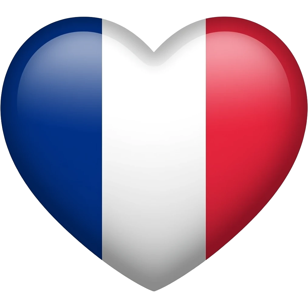 France heart flag emoji
