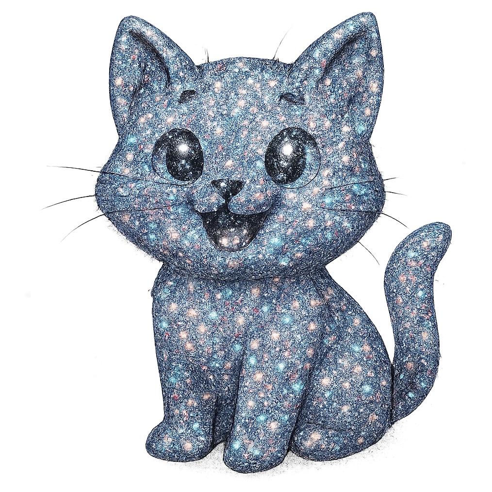 sparkly cat emoji