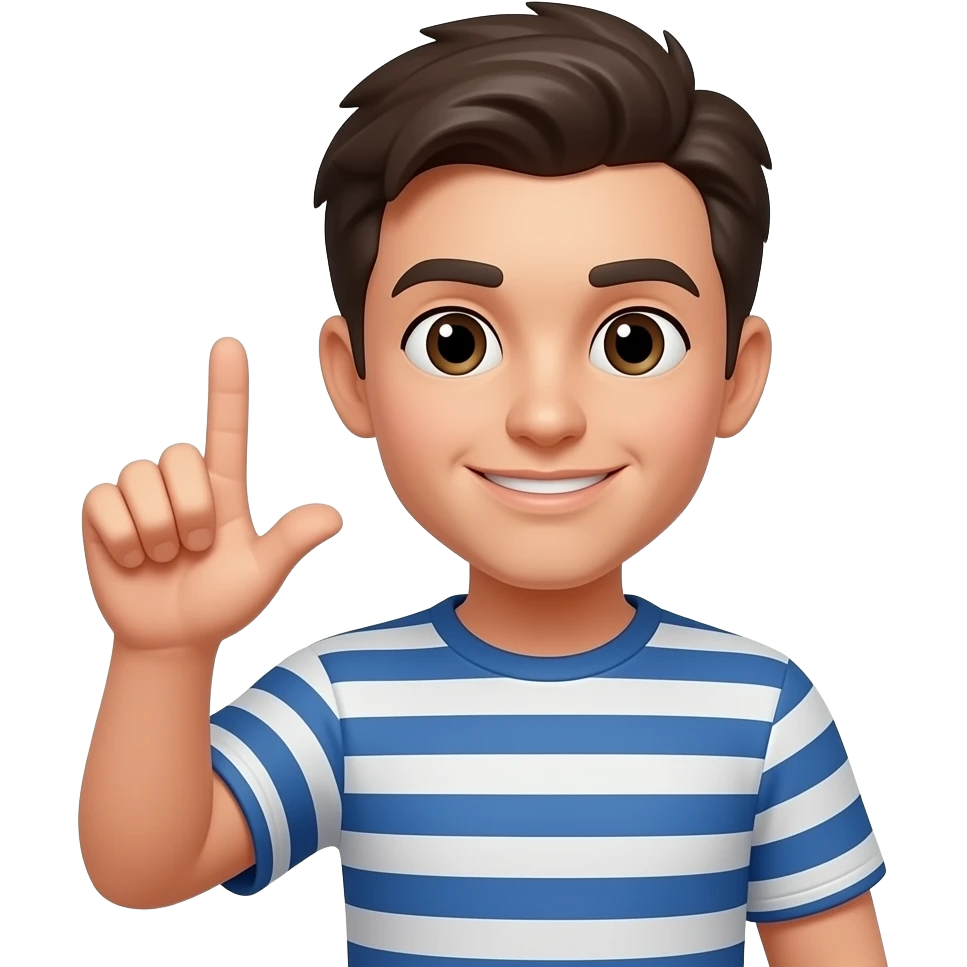 Person doing 41 hand motion emoji