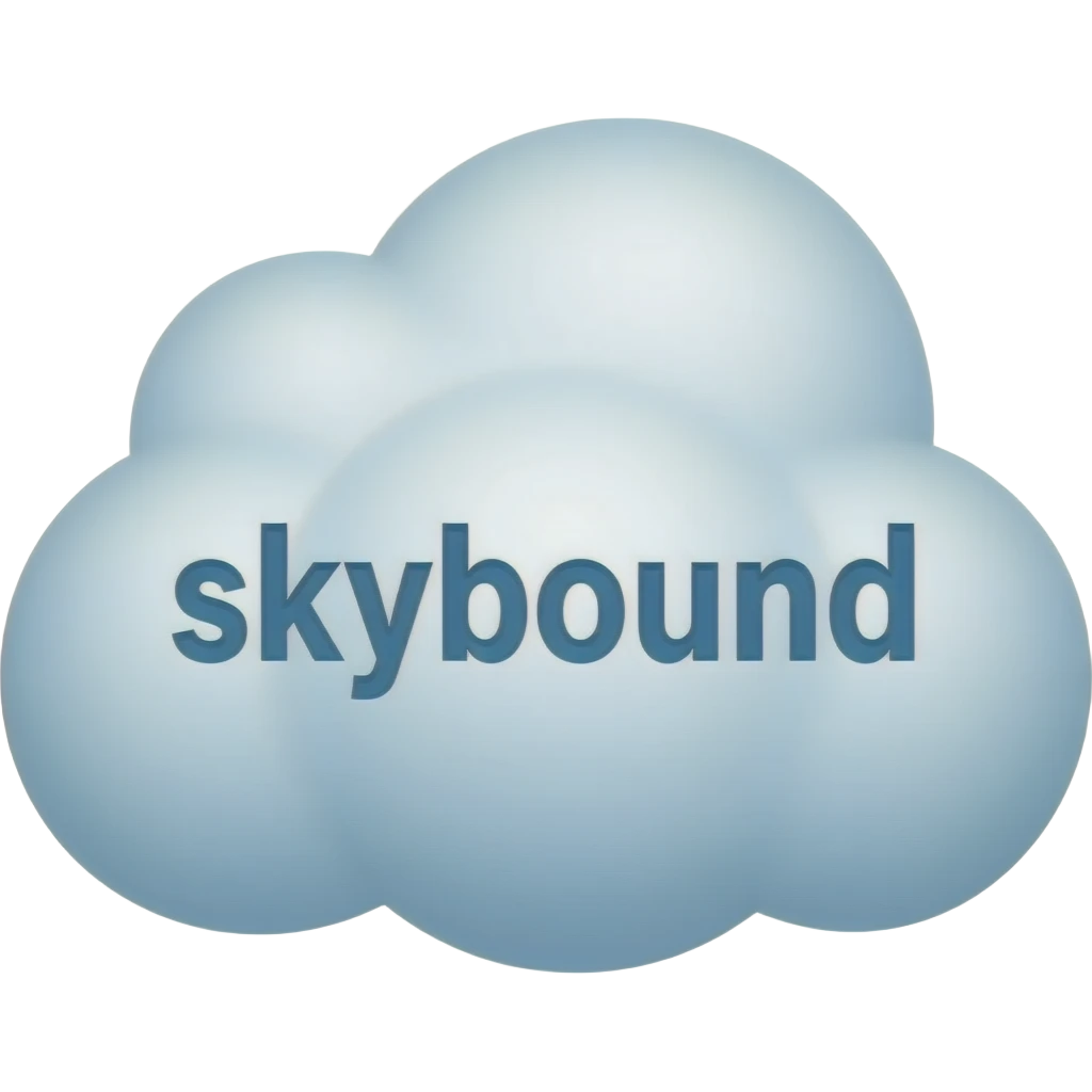 cloud with "skybound" written on it emoji