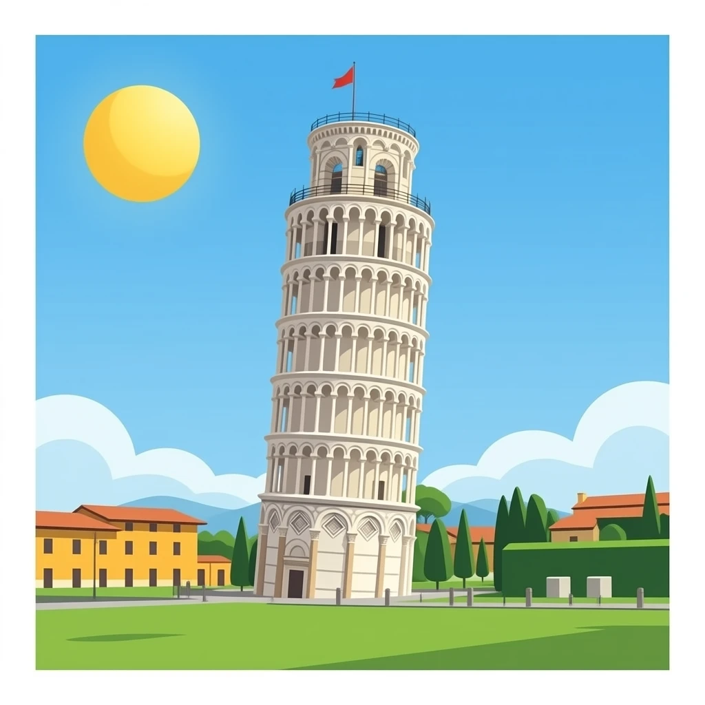 Pisa tower emoji