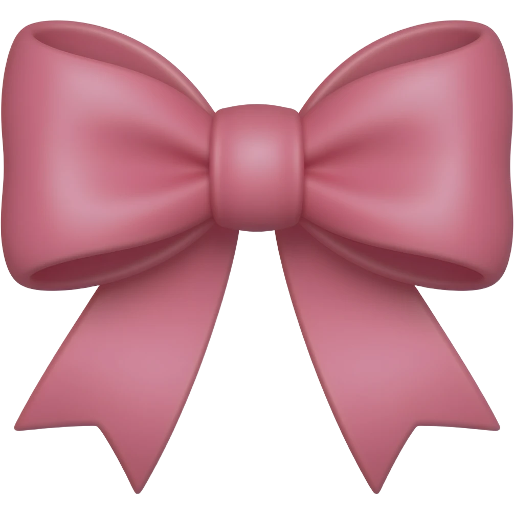 make a pink bow emoji