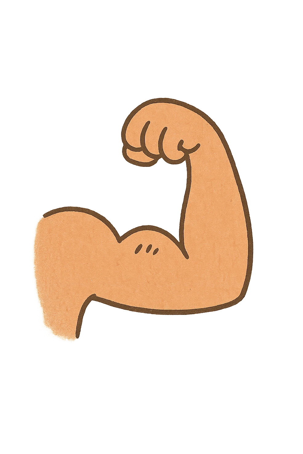 really small biceps emoji