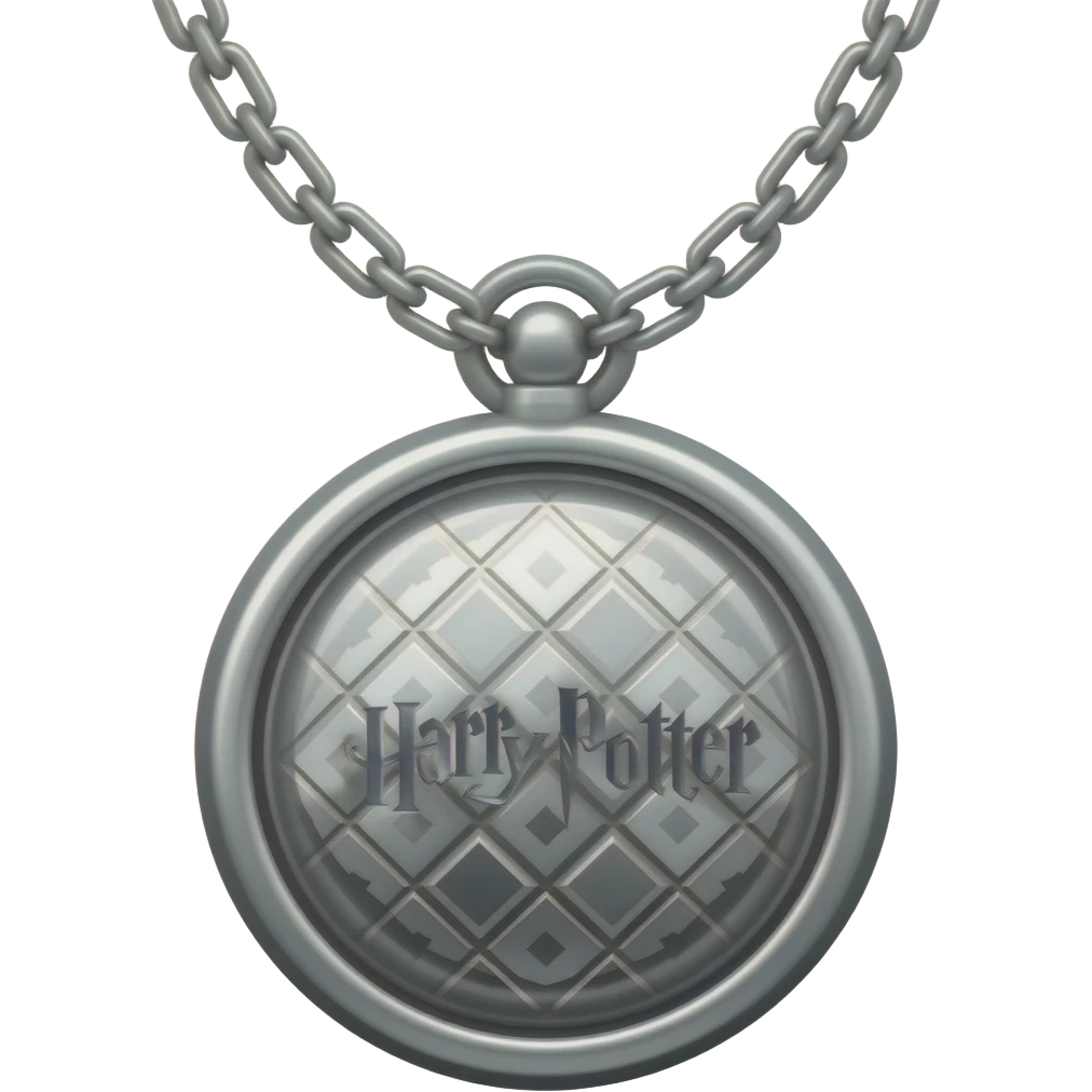 locket like the one in harry potter, put it on a necklace, it shouldnt have any text on it emoji