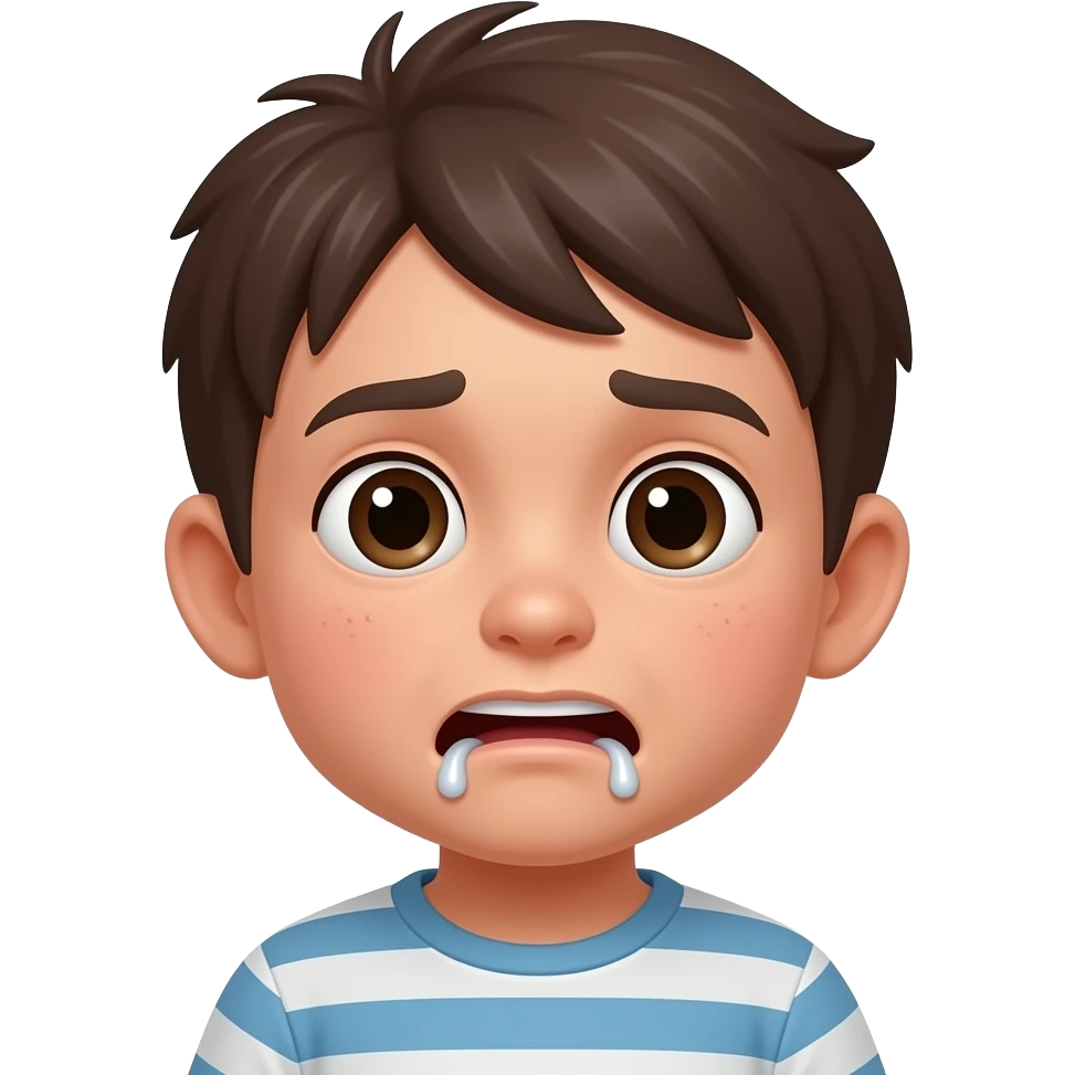 Criança engasgada  MAL emoji