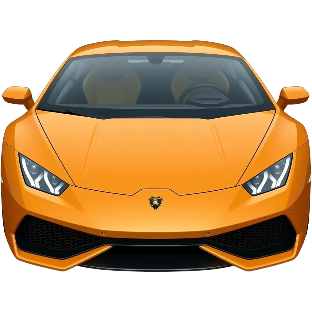 Orange lamborghini huracan emoji