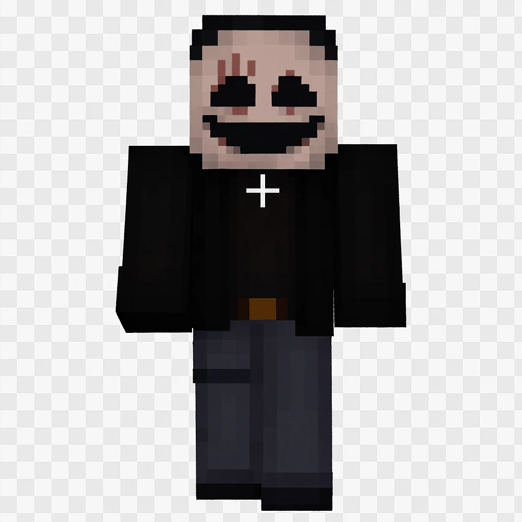 Extract every character from the picture. character including the clothes and accessories they are wearing, and place on a transparent background. Keep the original style and appearance exactly the same. and separately give me the each character picture. There is 3 character in this image. there is two dog

 emoji