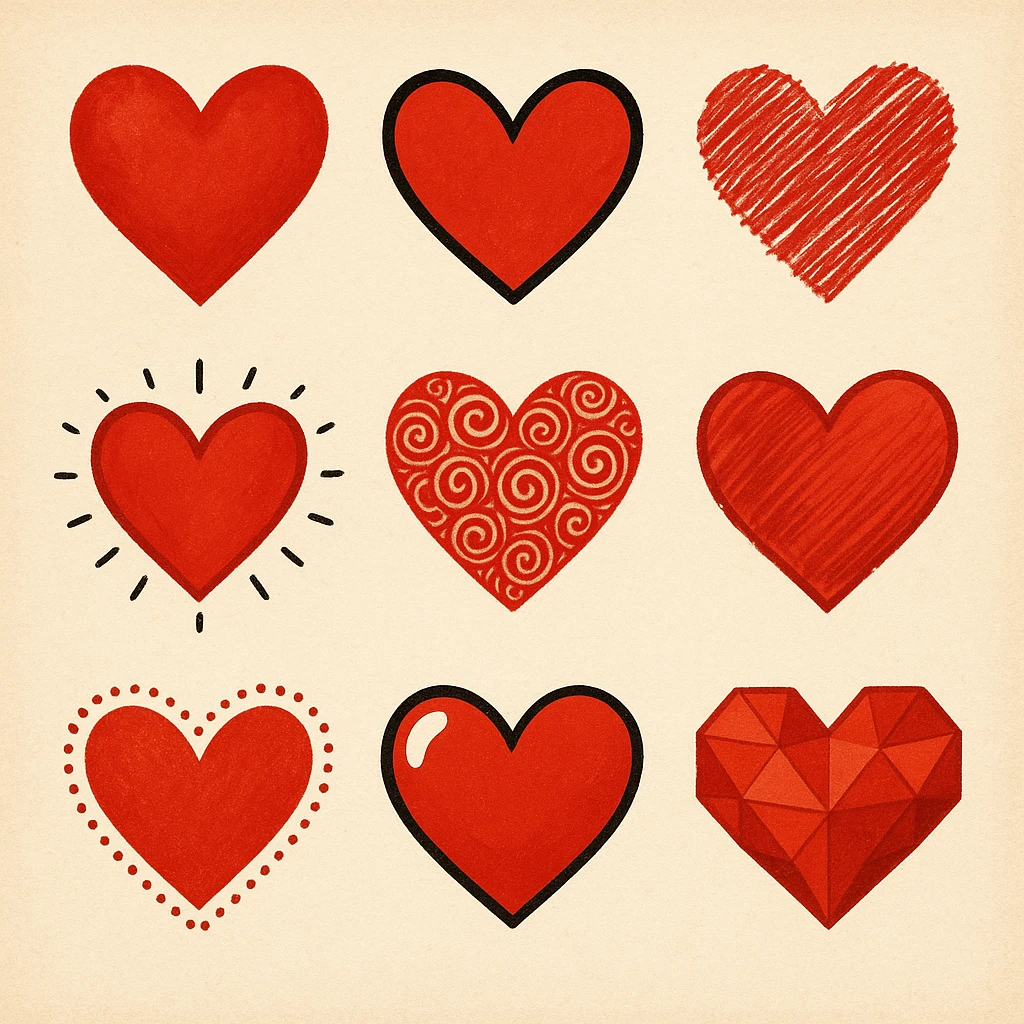 Heart styles emoji